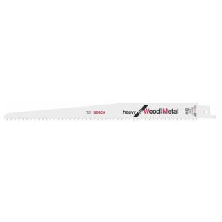 Panza fierastrau sabie Bosch Heavy for Wood and Metal S111DF, 225mm, 6 dinti/inch, 5 bucati