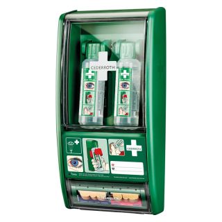 Set pentru curatarea ochilor, flacon 2 x 500 ml, suport pentru plasturi, CEDERROTH