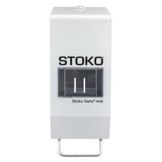 Dozator de perete Stoko Vario Mat, pentru flacoane moi de 1 si 2 L, 322 x 126 x 140 mm, SC JOHNSON