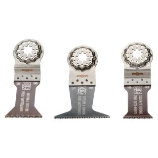 Set panze de fierastrau pentru taiere in adancime E-Cut Combo Starlock Wood & Metal, pentru Multimaster, prindere Starlock, 3 buc, FEIN