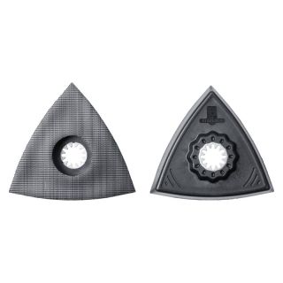 Suport pentru foi de slefuit cu scai, laturi 80 mm, prindere Starlock, 2 buc, FEIN