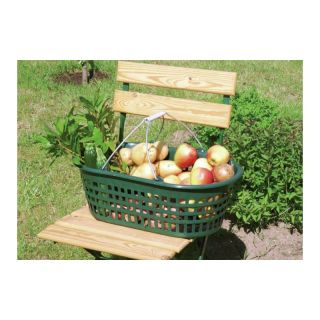 Cos de gradina 15 kg oval verde, cu maner dublu rabatabil