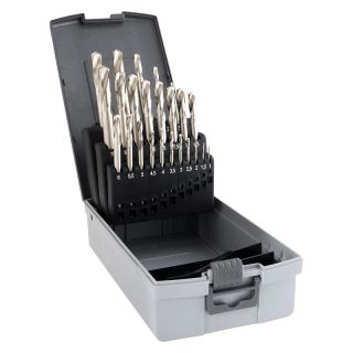 Set burghie pentru metal Guhring HSS-Co8, tip N, cilindrica, 1-10.5mm, 24 bucati