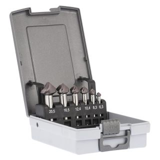 Set tesitoare conice SpyroTec HSS-E, 90°, TiAIN, tais convex, Ø 6.3-25.0mm, 5buc, GUHRING