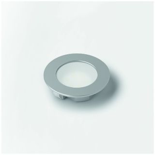 Lampa LED Eco Spot, instalare Ø 58 mm, 12 V, 1.5 W, cablu 1.8m, alb cald, aspect inox, 10 bucati, HALEMEIER