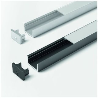 Capace de capat, pentru profil ChannelLine D2, 2 buc, opal, HALEMEIER