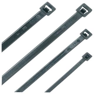 Bride din nailon, negre, 290 X 4.8 mm, 100 buc, HEIDEMANN