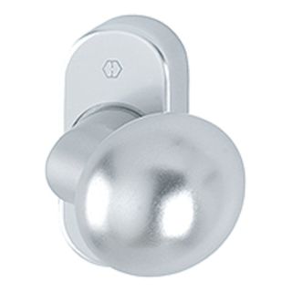 Buton pe rozeta FS-E50G/55, pentru usi profilate, ignifug, fix, F69 mat, HOPPE