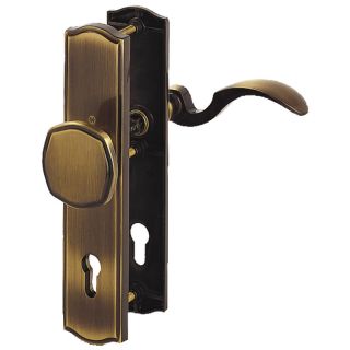 Set maner interschimbabil de siguranta seria Meran M57/371A/370/112SH, DIN dreapta, F73, pentru usi 37-42mm, 72/8mm, alama, HOPPE