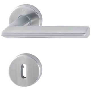 Maner pentru usi de interior 37-42mm, Stockholm E1140Z/42KV/42KVS, cu rozete, 8mm, PZ, inox, HOPPE