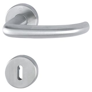 Maner pentru usi de interior 37-42mm, San Francisco E58/42KV/42KVS/1301Z, cu rozete, 8mm, PZ, inox, HOPPE