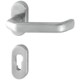 Maner pentru usi de interior Liverpool E1313G/55, jumatate de set, pe rozeta, 8mm, F69, inox, HOPPE