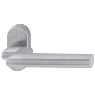 Maner pentru usi profilate, pe rozeta, Amsterdam E1400GF2/55, jumatate de set, F69, 8mm, HOPPE