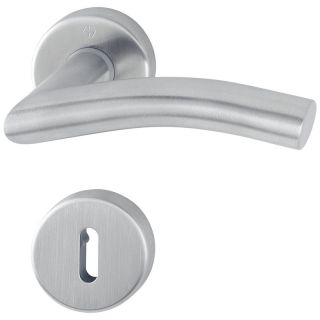 Maner pentru usi de interior Antwerpen E1420Z/42KV/42KVS, rozeta pentru maner si cheie, 8mm, BB, inox, HOPPE