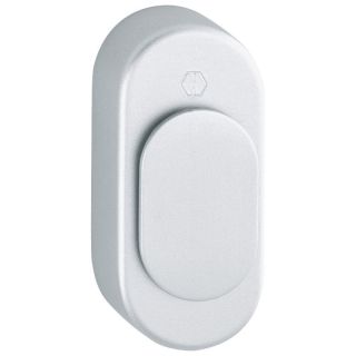 Rozeta U956V, aluminiu F1-2, natur, 72 x 33 x 16mm, pentru gaura manerului, HOPPE