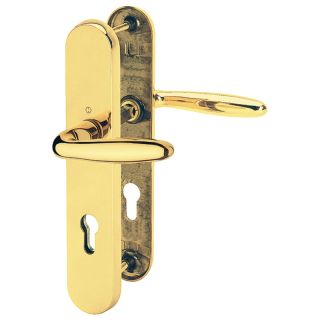 Set maner de siguranta seria Pisa M76G/361A/360/151, F77-R, pentru usi 67-72mm, 92/10mm, alama, HOPPE