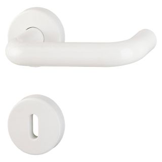 Maner pentru usi de interior 30-44mm, Baden K138L/15/15S, 8mm, BB, F9016, HOPPE