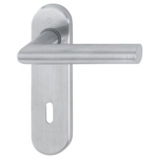 Maner pentru usi de interior 35-45mm, Amsterdam E1400Z/353K, placuta scurta, 8/72mm, BB, inox, HOPPE