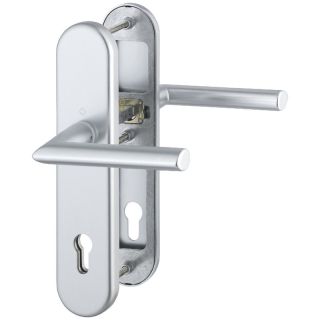 Set maner seria Stockholm 76G/3331/3410/1140, pentru usi 66-71mm, 92/10mm, aluminiu F1, HOPPE
