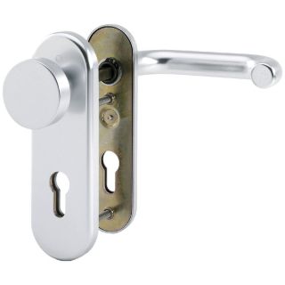 Set maner interschimbabil FS-58/3331K/353K-1/138F, Serie Paris, 72/9 mm, PZ, aluminiu F1, pentru usi cu grosime 42-47mm, HOPPE