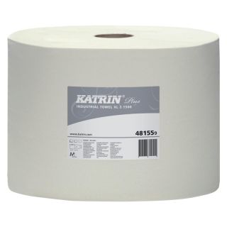 Hartie de curatare alba, 2 straturi, alb, 26.5x38cm, 1500 foi, KATRIN