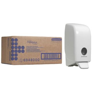 Dozator de sapun Aquarius™, 116x110x235mm, alb, 1 litru, KIMBERLY-CLARK