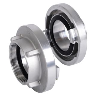 Racord fix Storz, filet interior, aluminiu, 75-B, G 2.1/2 inch, 89 mm, max. 16 bar