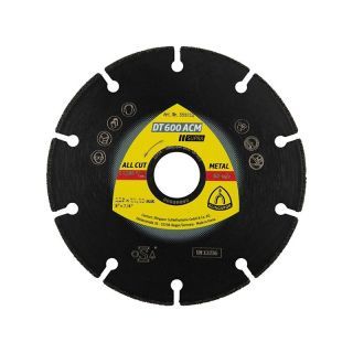 Disc diamantat metal/inox Klingspor DT 600 ACM SUPRA, 125x22.23mm