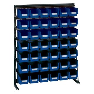 Raft Vario V 10 D, cu 42 cutii PLK 3 albastre, 1240 x 1240 mm, LAKAPE