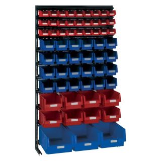 Raft Vario V 14 G, cu 62 cutii PLK 1 - 4 albastre si rosii, 1715 x 1000 mm, LAKAPE