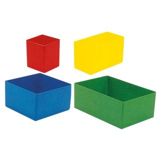 Cutie interioara din plastic, pentru cutia compartimentata cu inaltime 66 mm, rosie, 54 x 54 x 63 mm