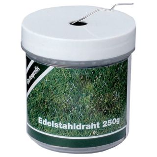 Sarma de otel inoxidabil intr-o cutie de 250 g, 0,80 mm, aproximativ 60 m