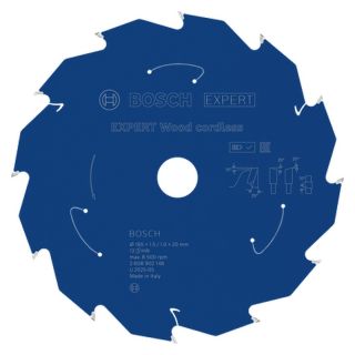 Panza fierastrau circular Bosch EXPERT Wood cordless, 165x20x1.5/1mm, 12 dinti