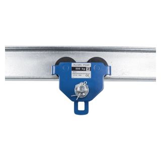 Carucior pentru palan, model PTM 2, portanta 2000 kg, latime flansa 88 - 203 mm, PLANETA