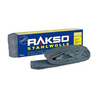Lana de otel, granulatie fina (0000), 200 g, RAKSO