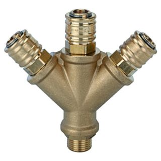 Distribuitor de aer comprimat, 3 iesiri, conectare G1/4" cu filet interior, RIEGLER