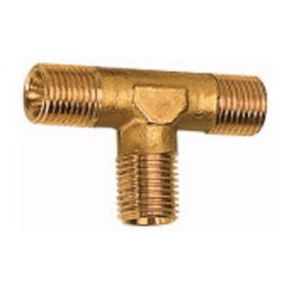 Racord T din alama, 3 iesiri exterioare, R3/8", 52x28mm, cheie 17mm, RIEGLER