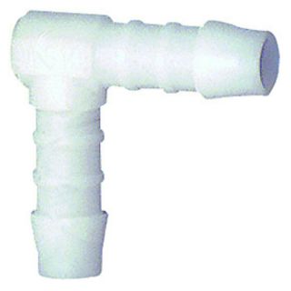 Conector unghiular fabricat din copolimer acetal (POM), pentru furtun Ø 19 mm, 43.5 x 46 mm, RIEGLER