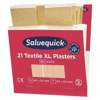 Plasturi Salvequick 6470, 6x21 buc, textili, marime mare, SALVEQUICK