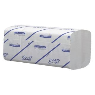 Prosop de mana pliat Scott Control™, 31.5 x 21.5 cm, 1 strat, 3180 foi, alb, KIMBERLY-CLARK