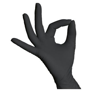 Manusi unica folosinta Stronghand SHATIN, negru, mas. 8, 100 bucati