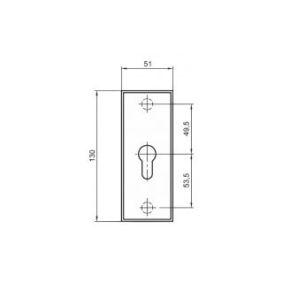 Placa cheie fara SKG ZA rotunda, TS 40 mm, F1