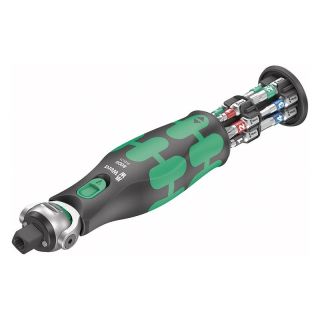 Surubelnita cu biti Wera 8009 Zyklop Pocket Set 1, cu clichet, PH/PZ/TX/HEX/SQ, 13 biti