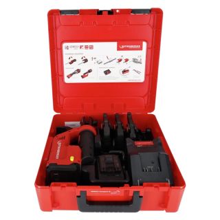 Dispozitiv de presat Rothenberger Romax Compact III cu bacuri de presare M15-22-28, 2Ah