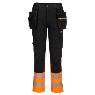 Pantaloni Portwest DX4 HI-VIS Clasa 1, negru/galben, mas. 46