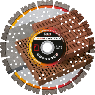 Disc diamantat beton/caramida Diewe LASER CANTERO, 230x22.23mm