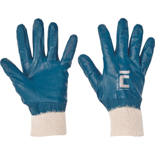 Manusi protectie taiere Cerva HARRIER FULL, albastru/alb, mas. 11