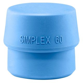 Cap de rezerva Halder Simplex TPE moale albastru 60 mm