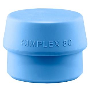 Cap de rezerva Halder Simplex TPE moale albastru 80 mm