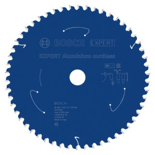 Panza fierastrau circular Bosch EXPERT Aluminium cordless, 184x20x1.8/1.3mm, 54 dinti